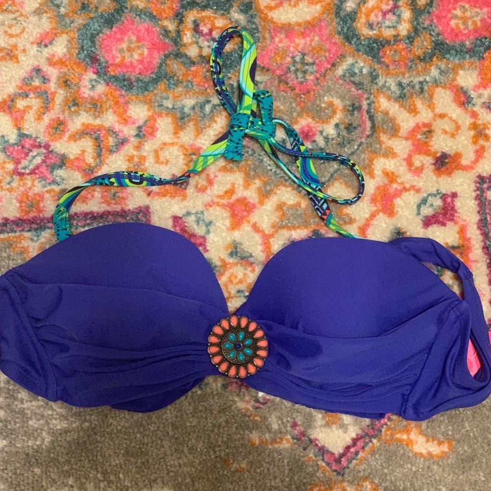 Royal Blue, pendant, push up Bikini